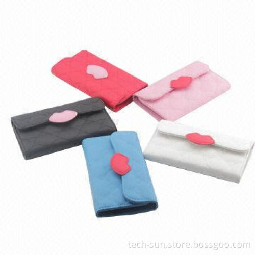 Monroe's Kiss Lips PU Case for Samsung Galaxy Note 2/S4, with Chain, Retail Packing